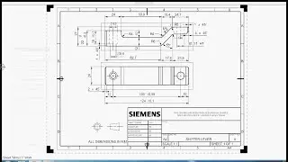 Siemens NX 10 Drafting Tutorial| simple drafting tutorial for beginners