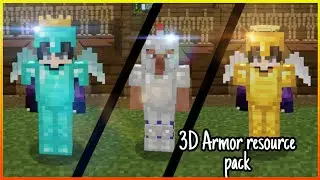 3D Armor Resource Pack! for /MCPE/BEDROCK/ 3D texture pack for minecraft! #MCPE#Gaming#minecraft