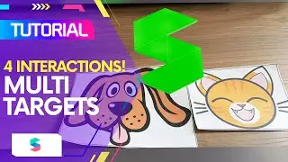 Spark AR - Interactions with Multi Targets | One new object with two targets (EN Captions)