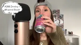 ASMR Drinking + Whispered Ramble What I've Been Watching (Request)