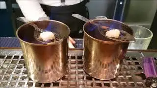 Serving Absinthe in Prague