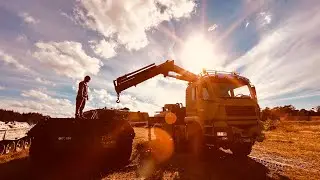 MAN Recovery Truck lift engine out af Leopard 1 tank