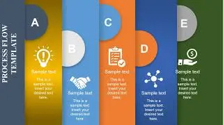 5 step Process Flow Template