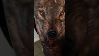 татуировка волк #shorts #tattoo #tatoo #wolftattoo #wolf