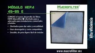 Sistema de filtración para hoteles y comercios MODULO Hepa 45 95 E MACROFILTER