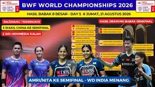 Hasil BWF World Championship 2026 hari ini, day 5 ~ Kejutan! Amri/Nita & WD india ke Semifinal