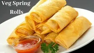 Veg spring rolls recipe in telugu | Restaurant spring rolls with Homemade sheets recipe