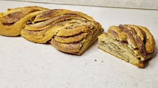 ТВОРОЖНАЯ КОСИЧКА С КОРИЦЕЙ. Cinnamon bun. ENG SUB