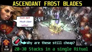 [3.14] Frost Blades Ascendant | Insane Map Clear | Freeze+Shatter Mobs | Ultimatum Map Farmer