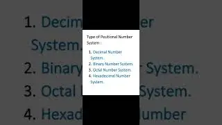 Type of positional number system