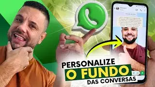 Como Colocar Uma FOTO COMO PAPEL DE PAREDE Padrão das Conversas do WHATSAPP