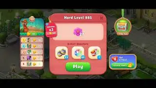 Gardenscapes Level 885 Walkthrough "No Boosters Used"