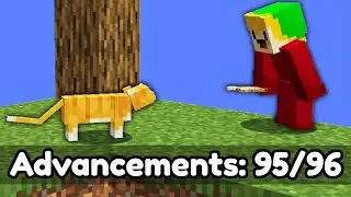 Completing ALL Advancemments in Minecraft Skyblock