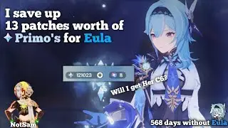 Dumping all my Primo's saving for almost 2 years for Eula! #genshinimpact #eula #eulalawrence