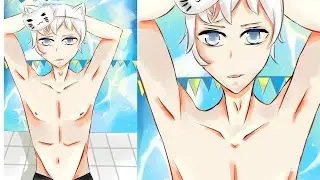 The Anime Man Speedpaint 【 Free! inspired 】