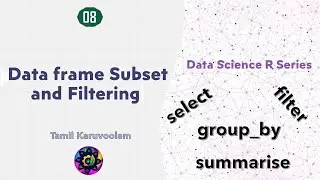 Data frame Subset and Filtering using R | Group By | Summarise | dplyr Library | Part-8