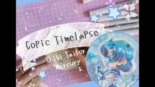 Copic Timelapse - Sailor Mercury
