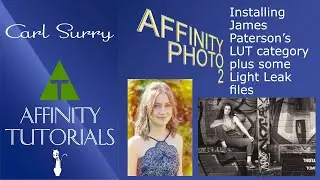 Affinity Photo - Installing James Paterson’s LUT category