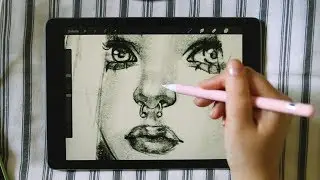 IPAD DRAWING ASMR // REAL TIME SKETCHING