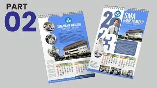 DETAIL - Tutorial Membuat 2 BUAH Desain Kalender Dinding 2023 - PART 2 -CorelDRAW 