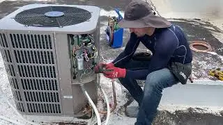 Replacing an old Carrier central air conditioner with a new Midea