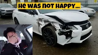 CRASHING HIS CAR PRANK!