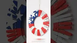 4th of July Clothespin Wreath ⭐️⭐️