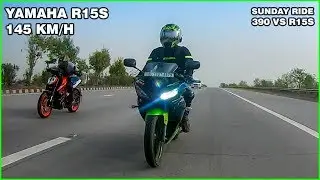 Yamaha R15s 145Kmph Plus // Highway Chasing // Sunday Ride