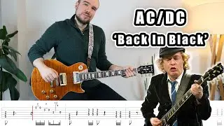 AC/DC - Back In Black | Guitar Tabs Tutorial