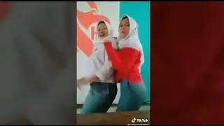 Goyang TIK TOK,Versi anak sekolah,hijab jilbab sma😍