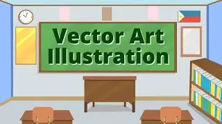 Create Vector Art Background Illustration [ Autodesk Sketchbook Tutorial ]
