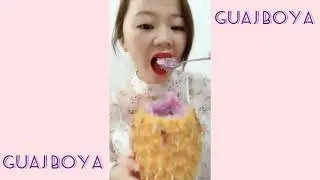 RENKLİ BUZ YEMEK❄   ASMR VİDEO Rahatlatıcı videoice eating, satisfying
