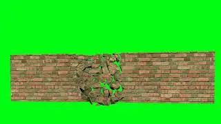 Wall Cracks Green Screen || Wall Green Screen Effects