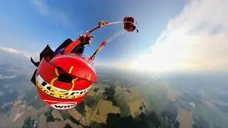 Derek's 3rd Wingsuit Jump, Progressing!