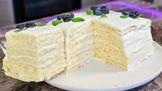 I've never eaten anything more tender and cheaper! 🔥MILK GIRL cake without cream!! In 15 minutes ...