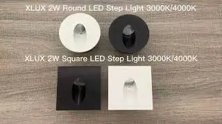 XLUX 2W Square/Round LED Step Light