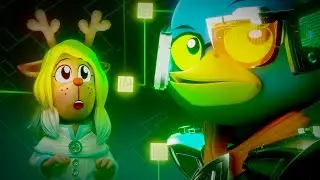 Noelle and Berdly Fall into the Dark World [Deltarune 3D Animation Inspired by 