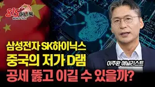 삼성전자, SK하이닉스, 중국 반도체의 저가 D램 공세 이겨낼 수 있을까? / 냉정하게 비교한 중국 반도체 기술 수준 ㅣ이주완 애널리스트