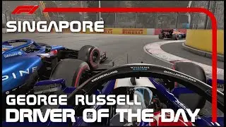 F1 2021 Gameplay Williams - Driver of The Day - George Russell Onboard at Singapore ( F1 2021 Mod )
