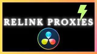 How to CREATE and RELINK camera Proxies in DaVinci Resolve. Create Proxies inside DaVinci.