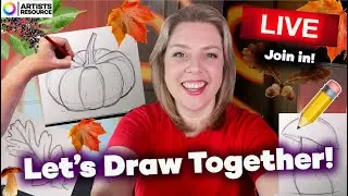 Draw with me LIVE! Mandala Design - Beginners Drawing Painting Class Art Therapy Livestream #53