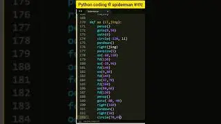 Create a Spiderman using python coding |python programer| 