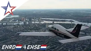 Microsoft Flight Simulator 2020 | Scenic flight from Rotterdam to Seppe | PA-28R Arrow