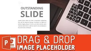Drag and drop image placeholder powerpoint tutorial | powerpoint slide template