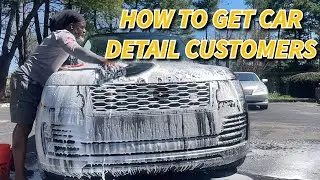 How To Get Customers For Car Detailing