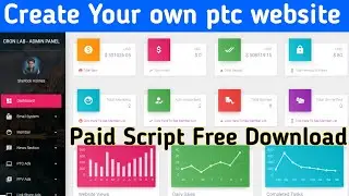 Make your own ptc earning website | ptc website script | cronlab website script