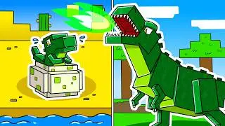 I Survived 1000 DAYS as a DINOSAUR in HARDCORE Minecraft! - Historic Mobs Compilation