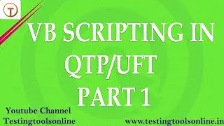 VB SCRIPTING QTP/UFT - PART 1