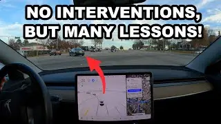 Tesla Full Self Driving 10.5- No interventions, but many lessons...