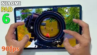 🔥90fps Solo vs squad Xiaomi pad 6 Gameplay 